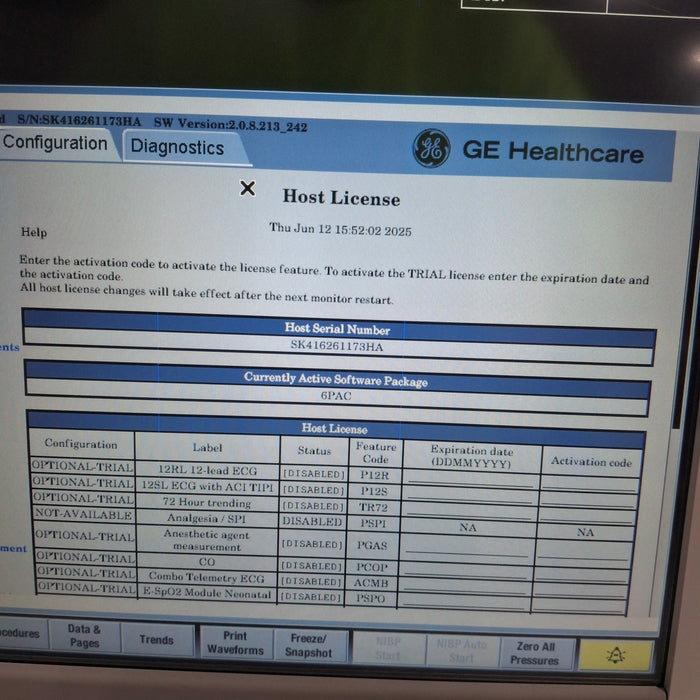 GE Healthcare GE Healthcare Carescape B650 Post Anesthesia Care Patient Monitor Patient Monitors reLink Medical