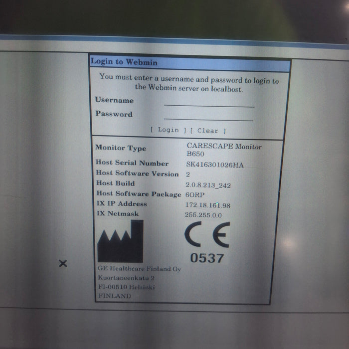 GE Healthcare GE Healthcare Carescape B450 Anesthesia Care Patient Monitor Patient Monitors reLink Medical