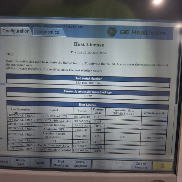 GE Healthcare GE Healthcare Carescape B450 Anesthesia Care Patient Monitor Patient Monitors reLink Medical