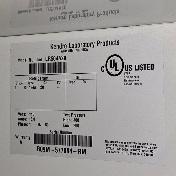 Kendro Labs Kendro Labs LR504A20 Lab Refrigerator Research Lab reLink Medical