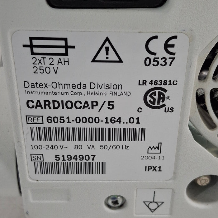 Datex-Ohmeda Datex-Ohmeda Cardiocap 5 Patient Monitor Patient Monitors reLink Medical