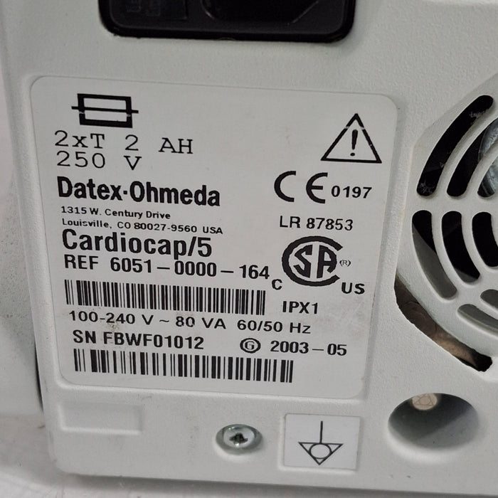 Datex-Ohmeda Datex-Ohmeda Cardiocap 5 Patient Monitor Patient Monitors reLink Medical
