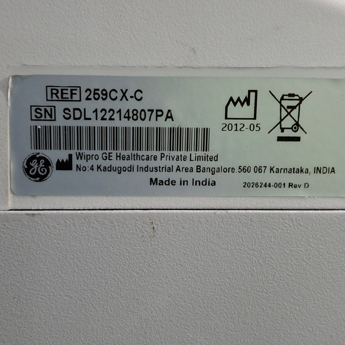 GE Healthcare Corometrics 250cx Series Model 259cx Fetal Monitor