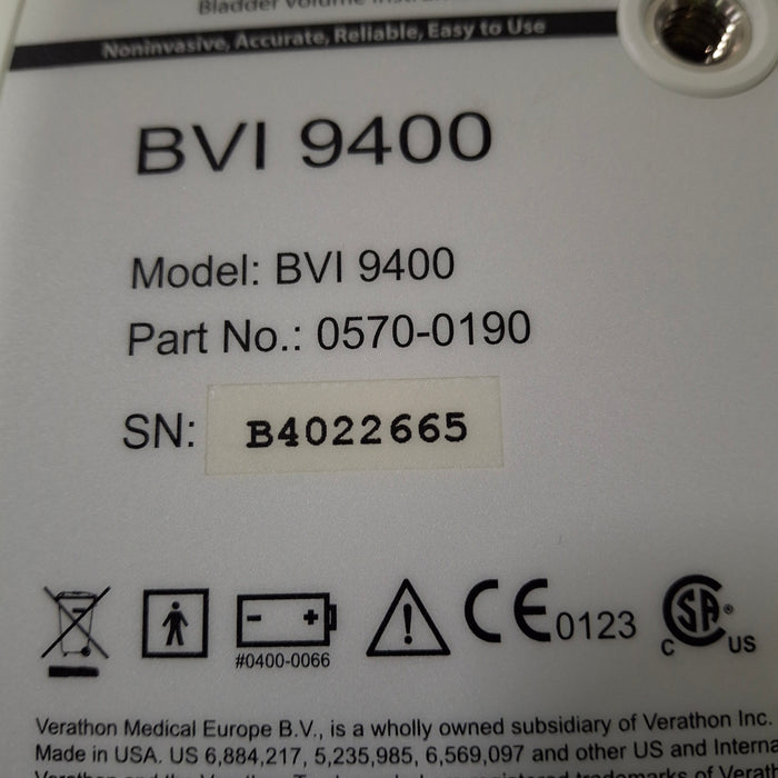 Verathon Medical, Inc BVI 9400 Bladderscan