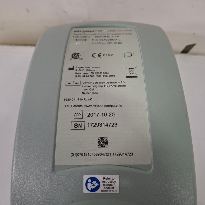 Stryker Stryker SmartPump Dual Channel Tourniquet Surgical Equipment reLink Medical