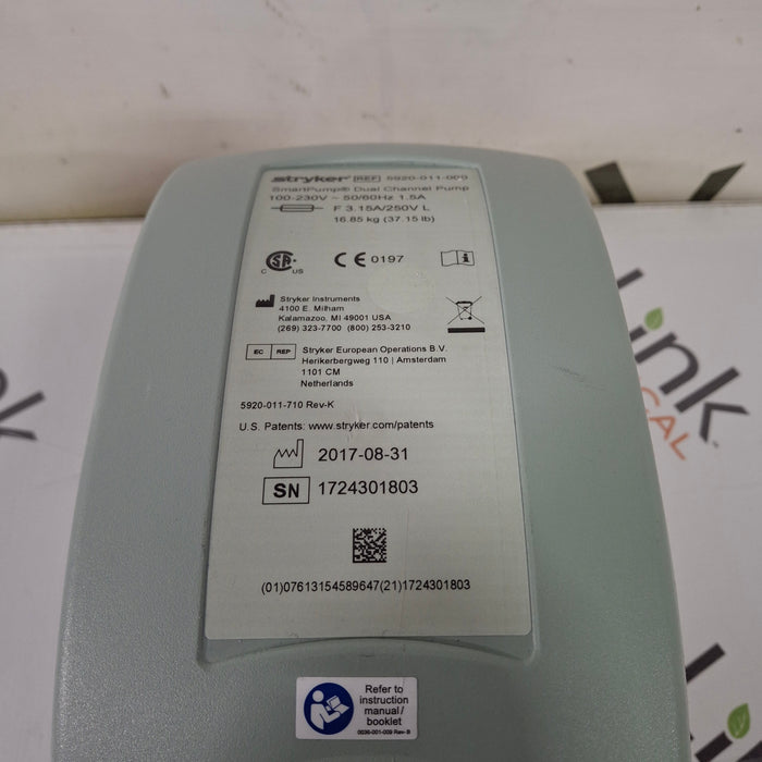 Stryker Stryker SmartPump Dual Channel Tourniquet Surgical Equipment reLink Medical