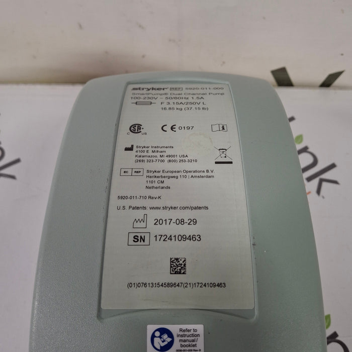 Stryker Stryker SmartPump Dual Channel Tourniquet Surgical Equipment reLink Medical