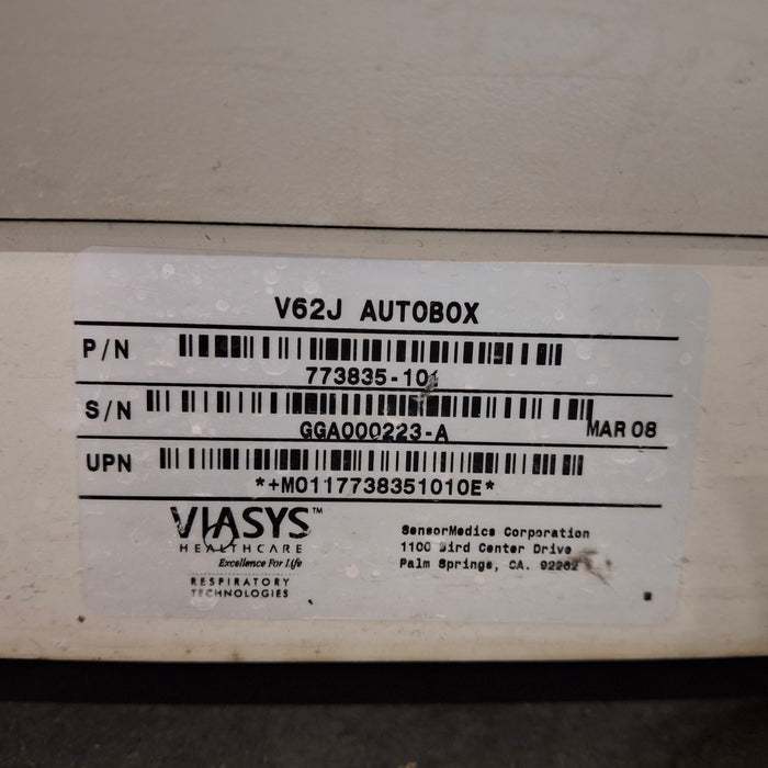 SensorMedics SensorMedics VMax V62J Plethysmograph Respiratory reLink Medical