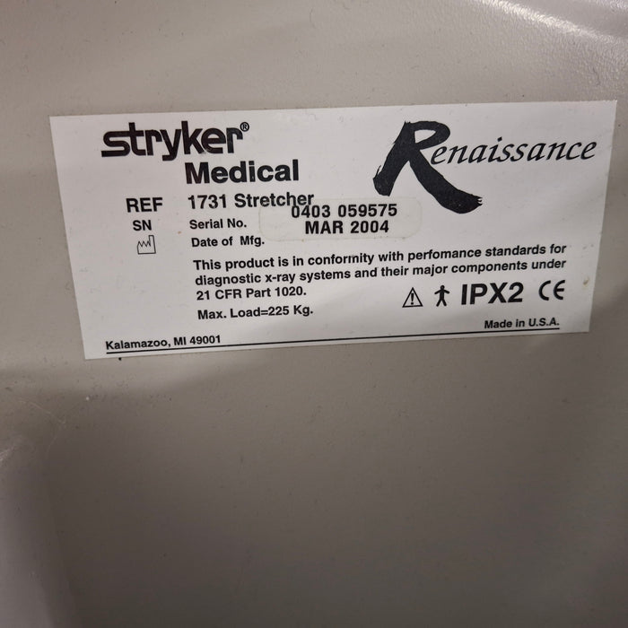 Stryker 1731 Stretcher