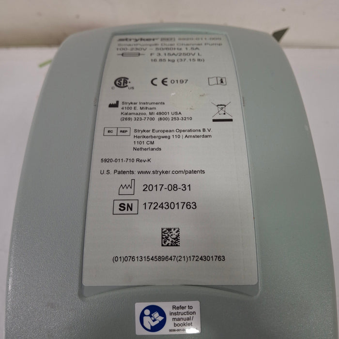 Stryker SmartPump Dual Channel Tourniquet