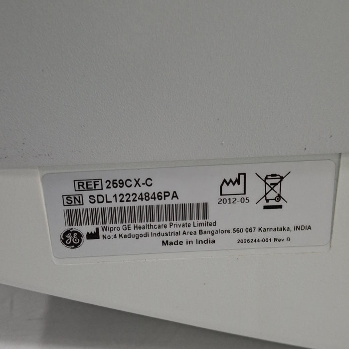 GE Healthcare Corometrics 250cx Series Model 259cx Fetal Monitor