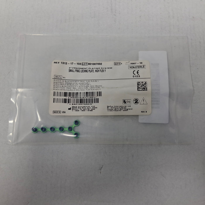 DePuy DePuy 1312-17-103 Small Frag Locking Plate, High Flex Y Surgical Instruments reLink Medical