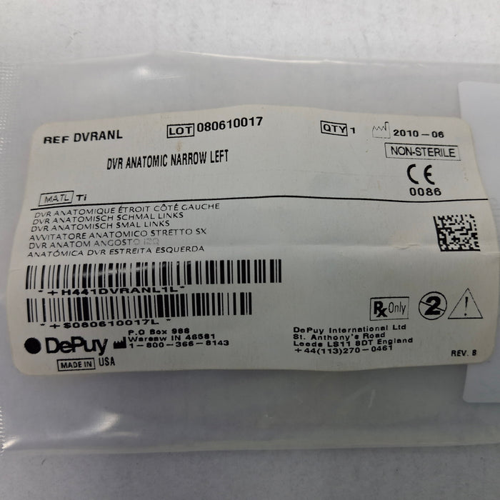 DePuy DePuy DVRANL DVR Anatomic Narrow Left Surgical Instruments reLink Medical