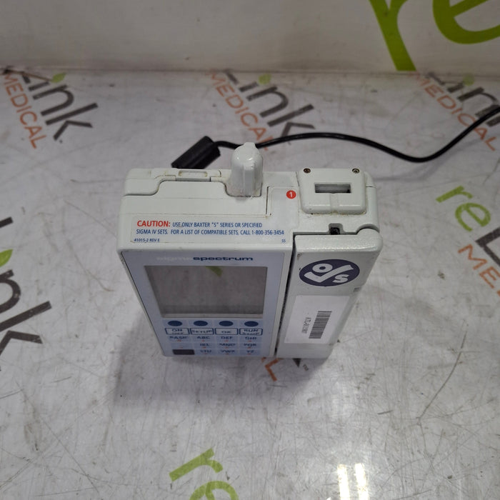 Baxter Sigma Spectrum 6.05.13 with B/G Battery Infusion Pump