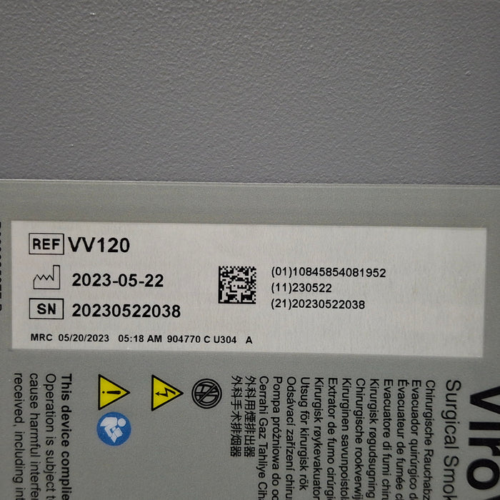 Buffalo Filter Buffalo Filter ViroVac Smoke Evacuation System Surgical Equipment reLink Medical
