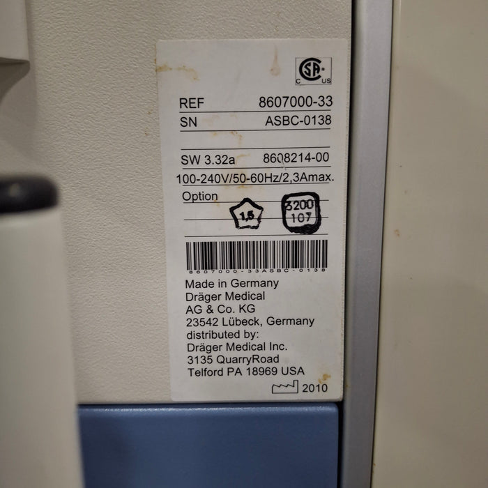 Draeger Medical Fabius GS Premium Anesthesia Machine