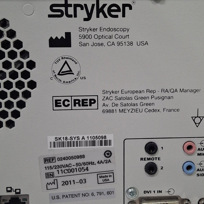 Stryker Stryker 240-050-988 SDC Ultra HD Information System Rigid Endoscopy reLink Medical