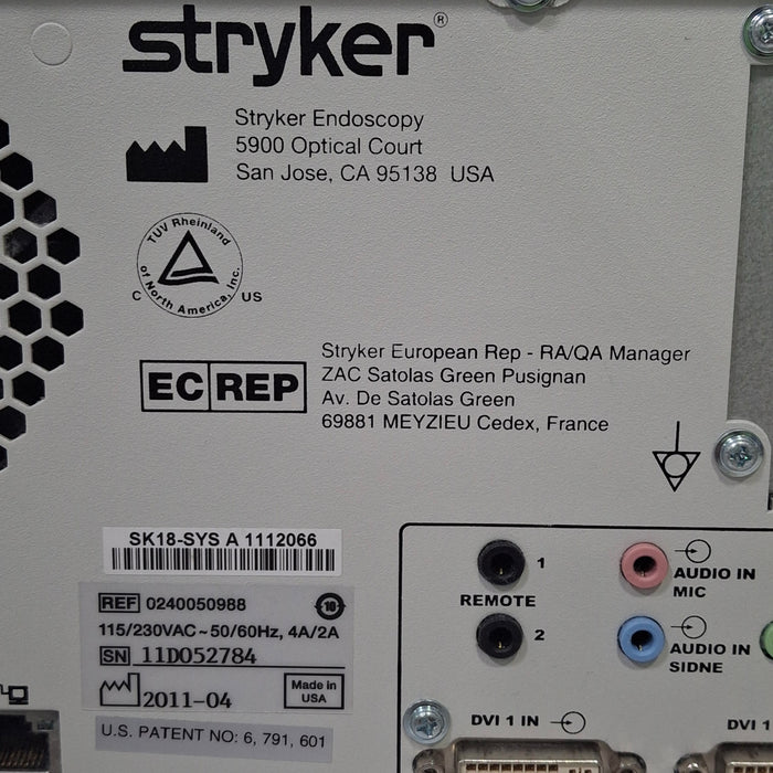 Stryker Stryker 240-050-988 SDC Ultra HD Information System Rigid Endoscopy reLink Medical