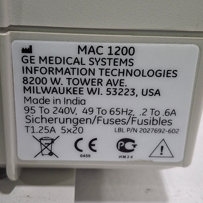 GE Healthcare MAC 1200 ECG