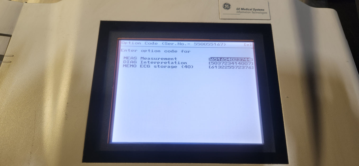 GE Healthcare MAC 1200 ECG