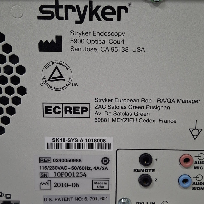 Stryker Stryker 240-050-988 SDC Ultra HD Information System Rigid Endoscopy reLink Medical