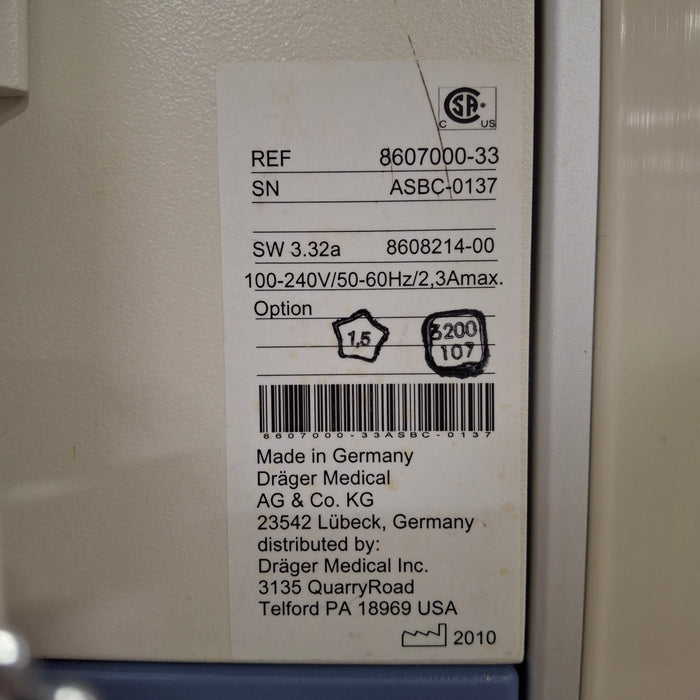 Draeger Medical Draeger Medical Fabius GS Premium Anesthesia Machine Anesthesia reLink Medical