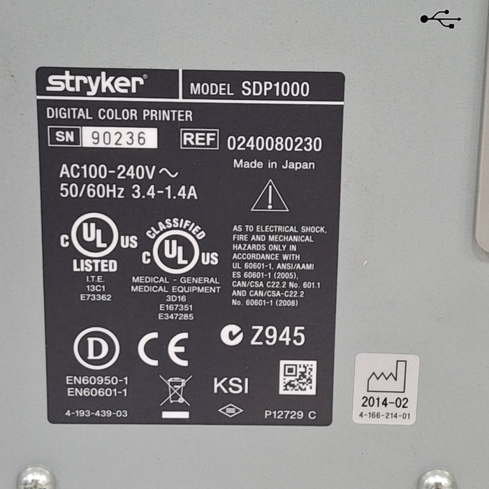 Stryker SDP1000 Digital Color Printer