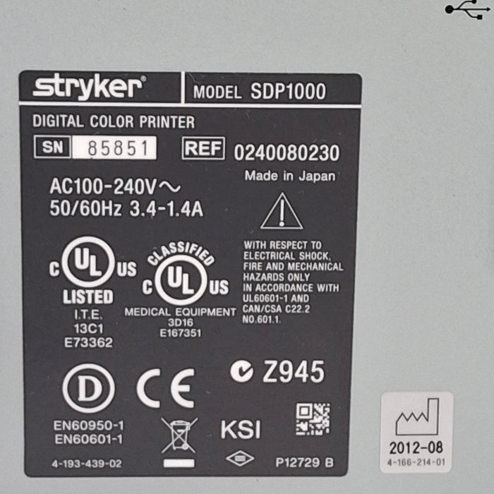 Stryker SDP1000 Digital Color Printer