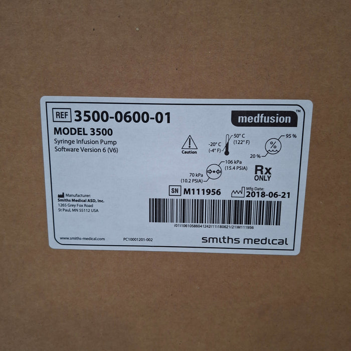 Smiths Medical Smiths Medical Medfusion 3500 Syringe Infusion Pump Infusion Pump reLink Medical