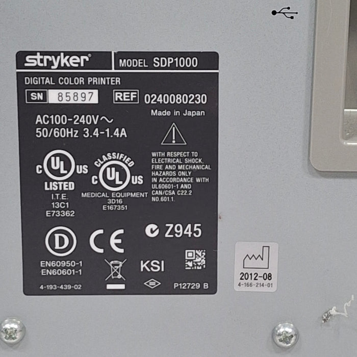 Stryker SDP1000 Digital Color Printer