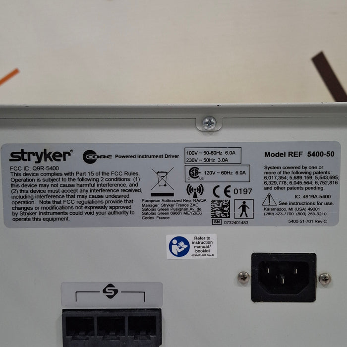 Stryker 5400-050 Core Powered Instrument Driver