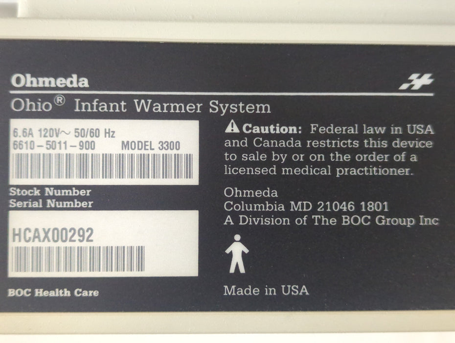 Ohmeda Medical Ohmeda Medical Panda 3300 Infant Warmer Infant Warmers and Incubators reLink Medical