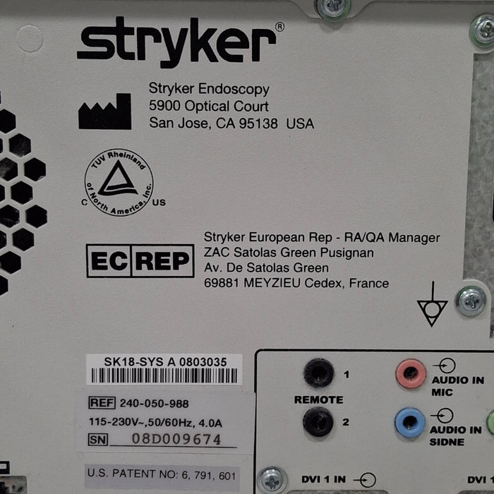 Stryker Stryker 240-050-988 SDC Ultra HD Information System Rigid Endoscopy reLink Medical