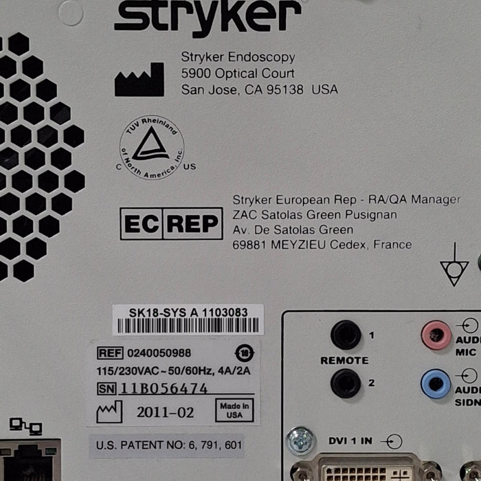 Stryker Stryker 240-050-988 SDC Ultra HD Information System Rigid Endoscopy reLink Medical