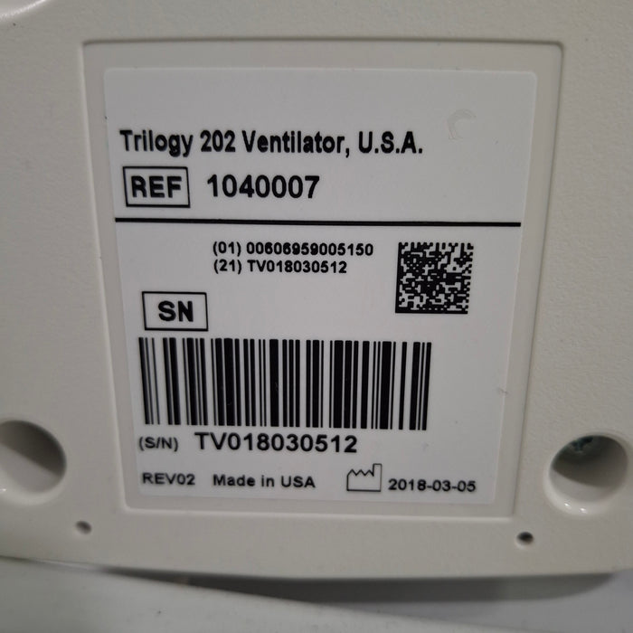 Respironics Respironics Trilogy 202 Ventilator Respiratory reLink Medical