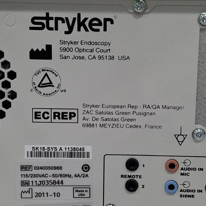 Stryker Stryker 240-050-988 SDC Ultra HD Information System Rigid Endoscopy reLink Medical