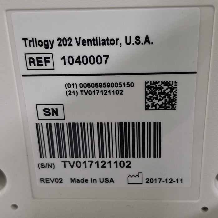 Respironics Respironics Trilogy 202 Ventilator Respiratory reLink Medical