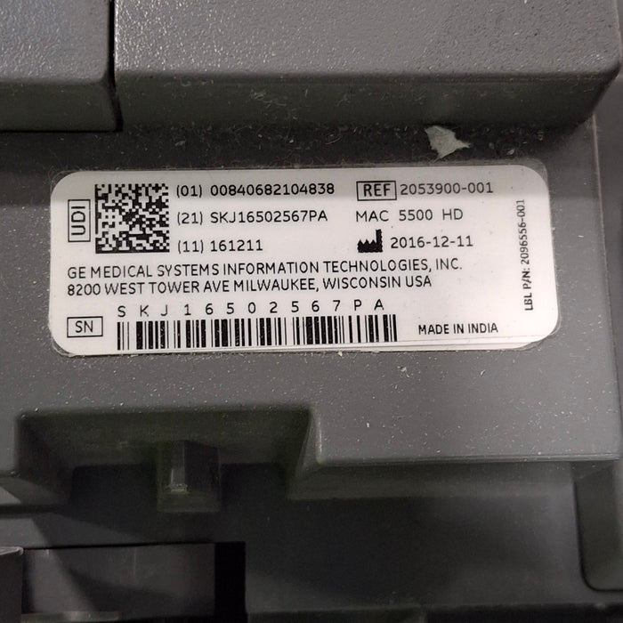 GE Healthcare GE Healthcare MAC 5500 HD ECG without CAM Module Cardiology reLink Medical