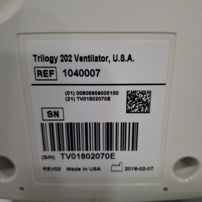 Respironics Respironics Trilogy 202 Ventilator Respiratory reLink Medical