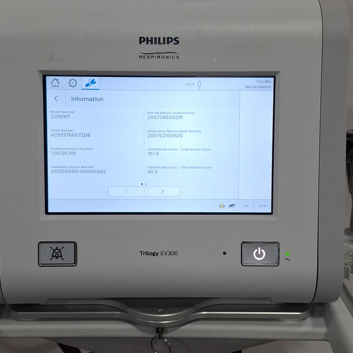 Philips Philips Trilogy EV300 Ventilator Respiratory reLink Medical