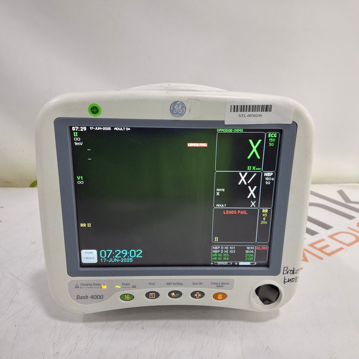 GE Healthcare GE Healthcare Dash 4000 - Masimo SpO2 Patient Monitor Patient Monitors reLink Medical