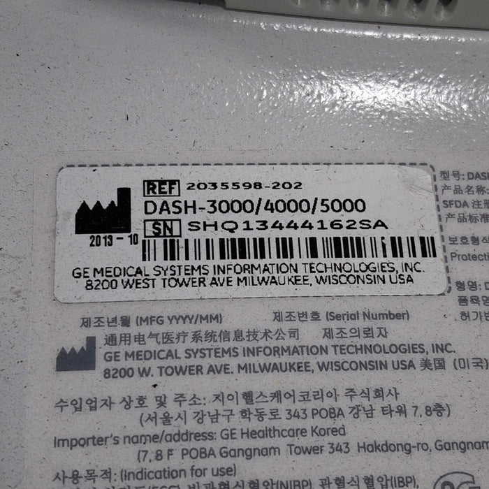 GE Healthcare GE Healthcare Dash 4000 - Masimo SpO2 Patient Monitor Patient Monitors reLink Medical