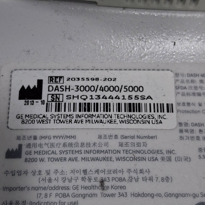 GE Healthcare GE Healthcare Dash 4000 - Masimo SpO2 Patient Monitor Patient Monitors reLink Medical