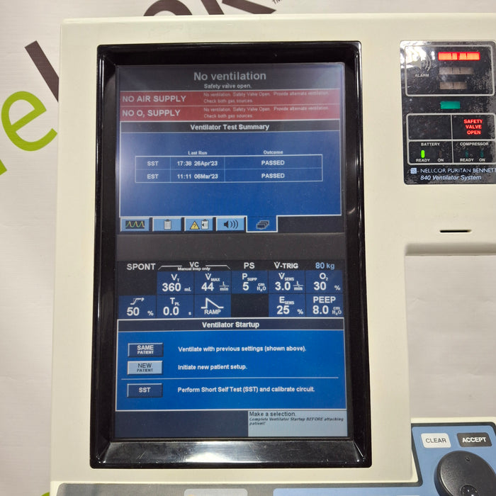 Puritan Bennett Puritan Bennett 840 Ventilator Respiratory reLink Medical