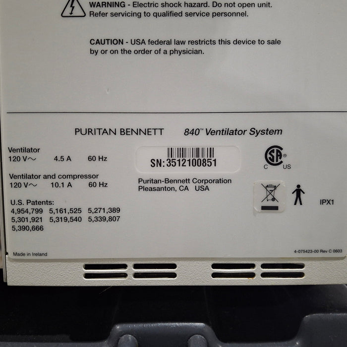 Puritan Bennett Puritan Bennett 840 Ventilator Respiratory reLink Medical