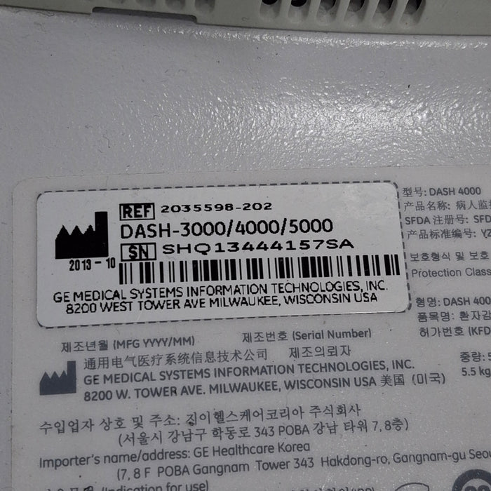 GE Healthcare GE Healthcare Dash 4000 - Masimo SpO2 Patient Monitor Patient Monitors reLink Medical