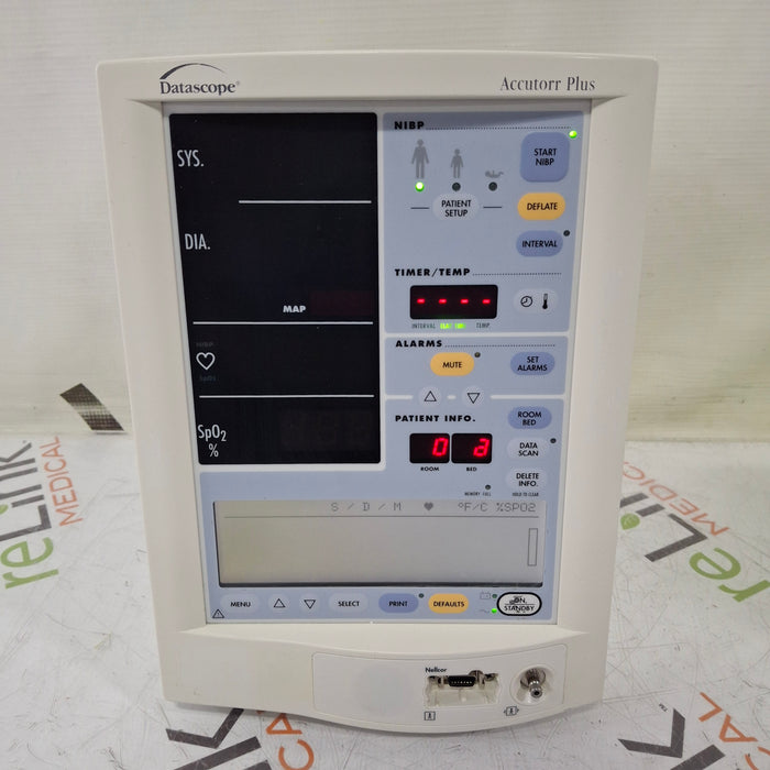 Datascope Accutorr Plus Vital Signs Monitor