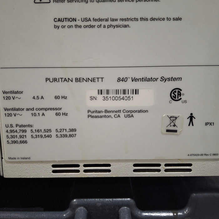 Puritan Bennett Puritan Bennett 840 Ventilator Respiratory reLink Medical