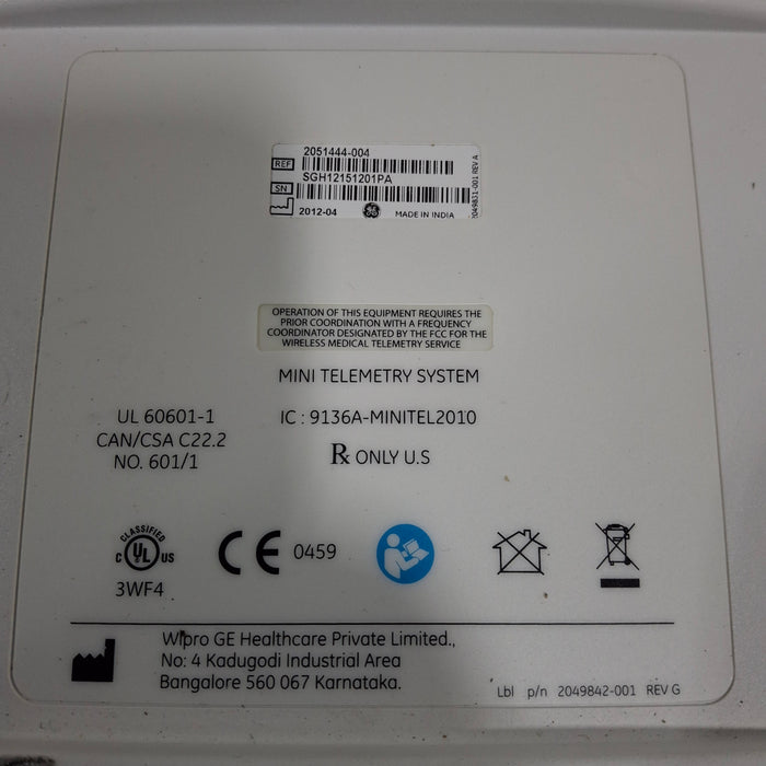 GE Healthcare GE Healthcare 9136A-Minitel 2010 Mini Telemetry System Patient Monitors reLink Medical