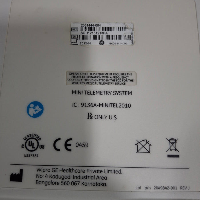 GE Healthcare GE Healthcare 9136A-Minitel 2010 Mini Telemetry System Patient Monitors reLink Medical
